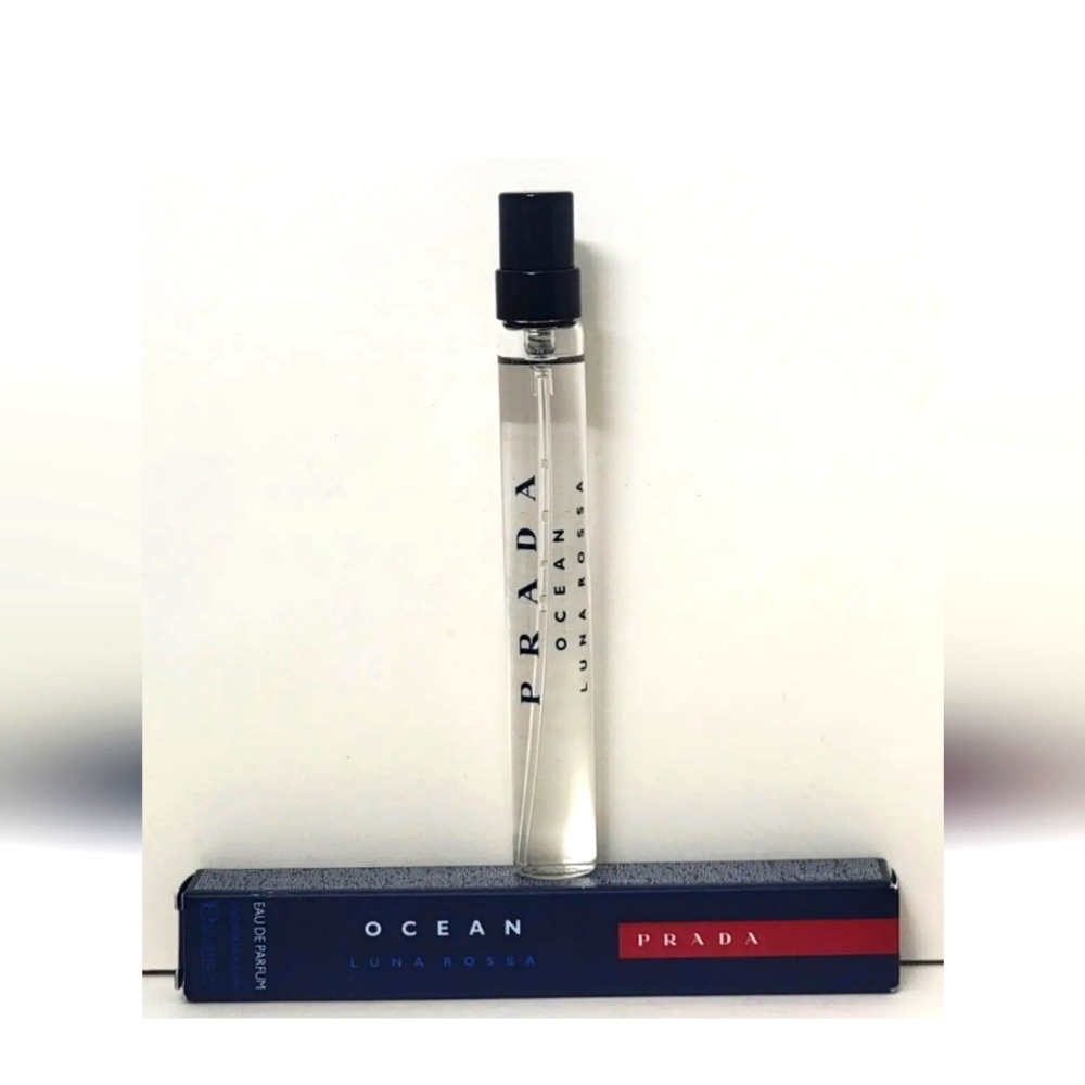 PRADA OCEAN Luna Rossa EAU DE PARFUM Refillable Purse Spray 0.33 oz For MEN - Picture 2 of 4